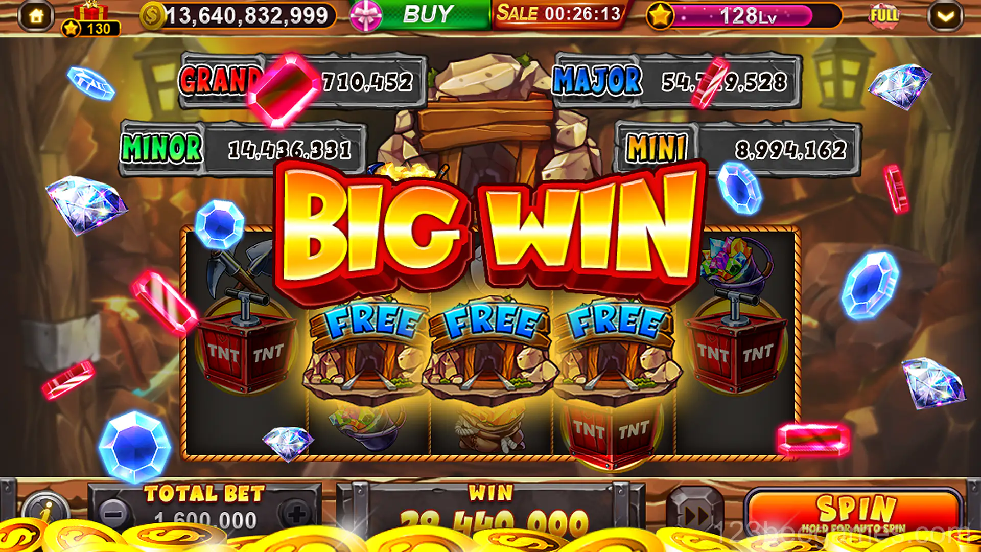 Màn hình chọn game Slots